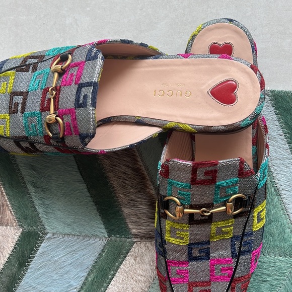 Gucci multicolor mules, practically new - Picture 3 of 6